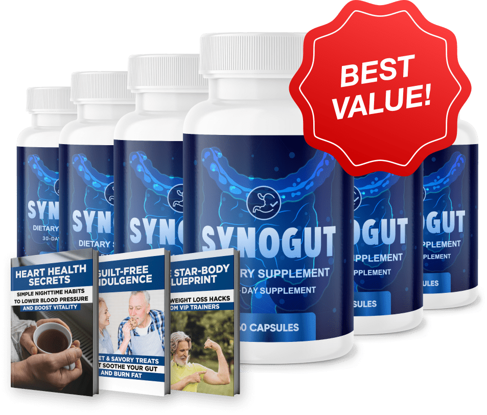 SynoGut six bottles plus bonus